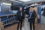 Bröcker und Striewski in der Sternwarte