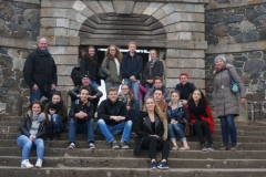 Die CFG Schüler mit ihren Gastgebern beim Sightseeing auf der Festungsinsel